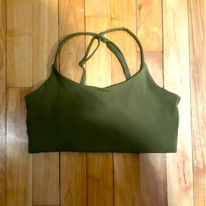 Green Girlfriend Collective sports bra
